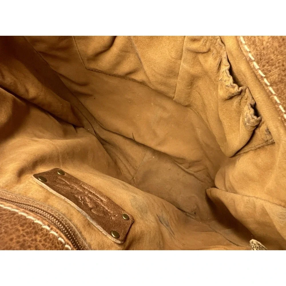 Patricia‎ Nash Stud Messenger Armeno Crossbody Camel Brown Bag Leather Purse